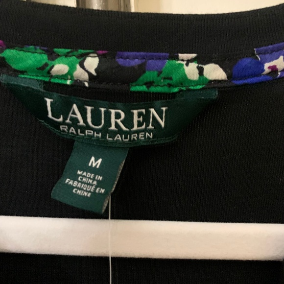 NWT - BLACK CASUAL TOP WITH GOLD BUTTONS - Picture 3 of 9